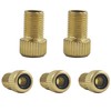 Runseaway 5Pcs Presta to Schrader Valve Adapter, Brass Presta Valve