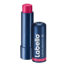 LABELLO Bálsamo Labial Caring Beauty Pink (4.8 g), Color Intenso y Cuidado Duradero con Vitamina E y Aceite de Almendras Orgánico