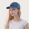 Womens Baseball Cap Vintage Washed Cotton Love Heart Embroidered Adjustable