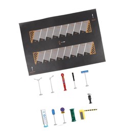 Milageto 1/64 Parking Lot Underground Garage Miniature Layout Decorative Collectibles Diorama Vehicle Scene Display Car Model Show, Style F