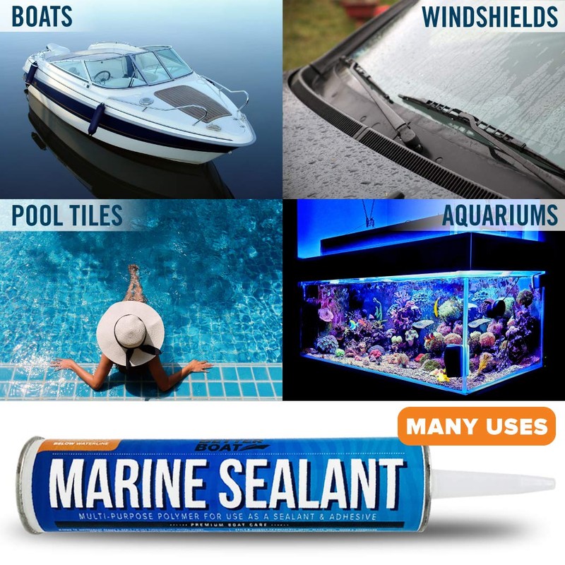 Marine Sealant and Adhesive, Waterproof Marine Grade Caulk, High Temp