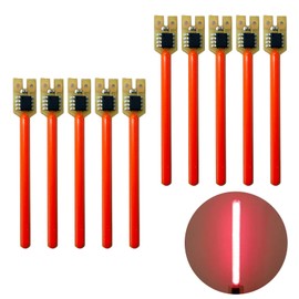 10pcs Red 3V DIY LED Streamer Lights Ideal for Road Bikes & Indoor Decoration，Metal Film Resistors for Voltage Adjustment Included