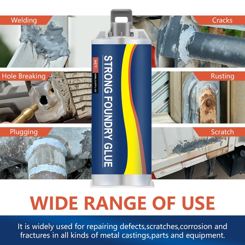 Strong Foundry Glue,Metal Repair Glue,High Temperature Resistant Casting Repair,Magic Welding