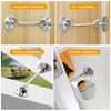 4 Inch Hook and Eye Latch Silver, 2 Pcs Stainless