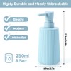 Small Soap Dispenser for Bathroom and Kitchen, Modern Farmhouse Striped