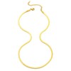 HSWYFCJY Gold Flat Wide Necklace for Girls Snake Chain Necklace