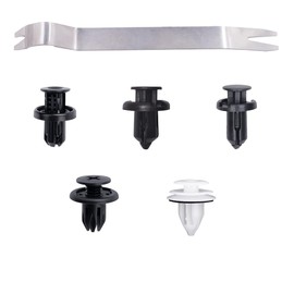 100 Pcs Car Retainer Bumper Clips and Fastener Remover Kit Push-Type Retainer Clip Compatible with Honda & Acura 91505-TM8-003 91503-SP0-003 90467-A0005 91503-SZ5-003
