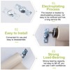 UFURMATE Roller Shades Bracket, 2 Sets Metal Roller Window Shade