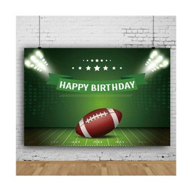 Superbowl Party Decorations 2023, Football Backdrop for Birthday Party Decorations, Fantasy Football Theme Birthday Photo Props Background for Boy's American Football(5X3ft)