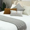 CREVENT Knitted Decorative Throw Blanket for Couch Sofa Chair Bed，Soft