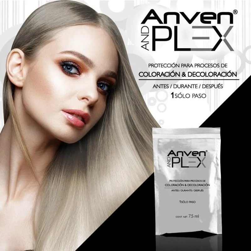 Kit Polvo Decolorante Anven Premium+peroxido 20vol+anvenplex