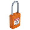 Brady (CPT-ORG-38AL-KD) SafeKey Nylon Lockout Padlock - Compact with Aluminium