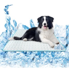 Dog Cooling Mat,Pet Cooling Mat for Dogs Washable & Portable Pet Soft Pad for Indoor or Outdoor Cool Blanket for Kennel Sofa Bed Floor Car 27x39 in Grey