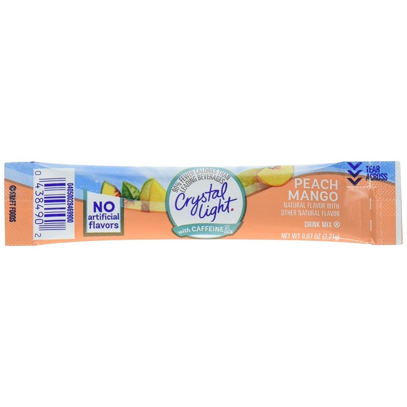 Crystal Light Sugar-Free Peach Mango Drink Mix (10 On-the-Go Packets)