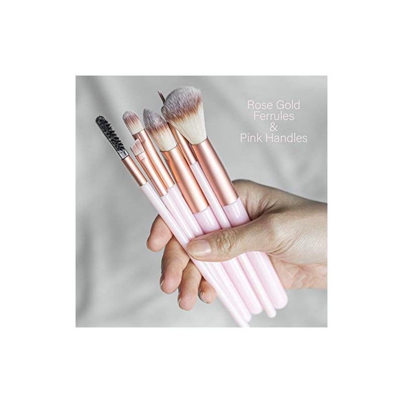 Nicole Miller Colección de brochas de maquillaje, 7 piezas de