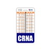 CRNA Badge Buddy Vertical w/Height & Weight Conversion Charts (Standard,