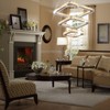 diisunbihuo Modern Crystal Chandeliers LED Square Chandelier Pendant Lights Chandelier