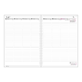 Collect Planner 2026 Weekly Planner, Weekly Diary, Vertical Wiring Binding, A4 D-443, Starts from January 2026