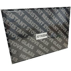 Chimsoc Replacement Stove Glass - Clearview Single Glaze 650/750 (321mm x 224mm Rectangular)