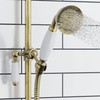 ENKI EH025 Traditional Victorian Antique Bronze Shower Head Hose Replacement,