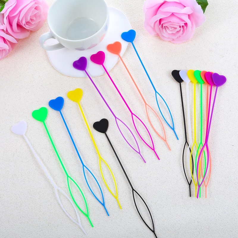 16PCS Hair Beader Tool Automatic Quick, Colorful Loading Beads on