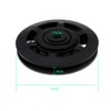 Pair of 95mm Universal Wearproof Black Bearing Pulley Wheel Cable