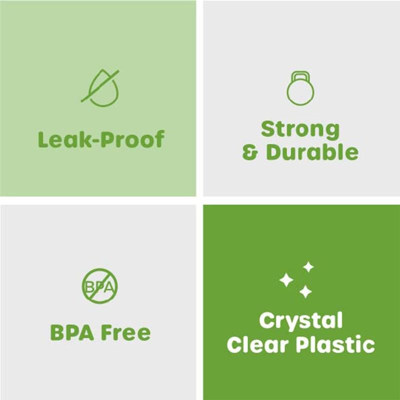 50 Sets Crystal Clear Plastic Cups With Strawless Sip-Lids, Disposable