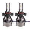 2PCS 60W White Light Car LED Integrated Headlights SuperSpotlight Built