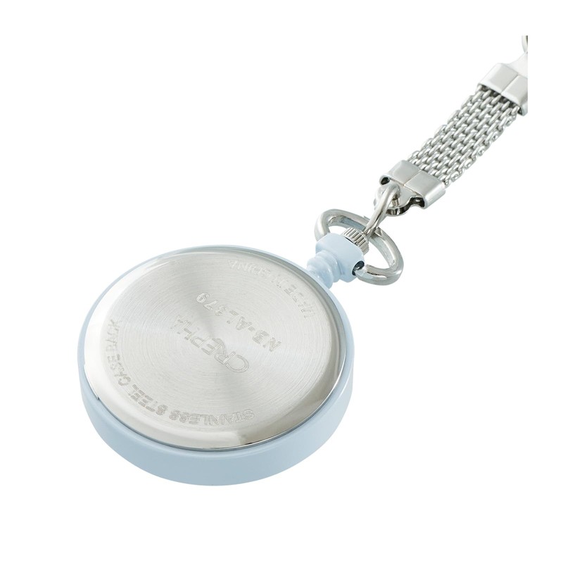 Clefer NB-AL379-BL Women's Pocket Watch, Nurse Watch, Analog Hook Chain,