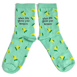 Ladies When Life Gives You Lemons Socks 4-8 UK / 37-42 Eur / 6-10 US
