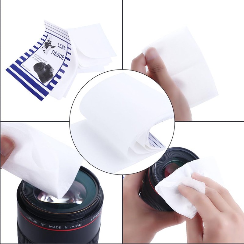 Vctitil 500 Pieces Lens Cleaning Paper Cleaning Tissues Digital Camera