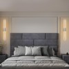 Goosebrite Modern LED Wall Sconces Set of Two, Hardwired Wall