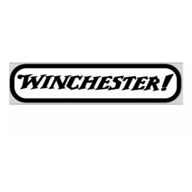 4" WINCHESTER BLACK AND WHITE VINYL DECAL STICKER