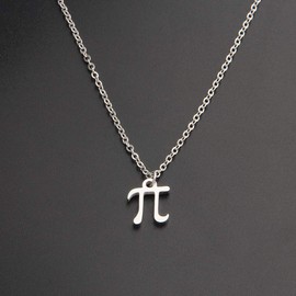 WUSUANED Pi Symbol Pendant Necklace Mathematical Jewelry Gift for Math Teacher (Pi necklace)