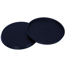 Forged Terrain 60mm Round Miniature Bases – Set of 10 Plastic Bases | Wargaming Accessories Logo | 4mm Thick Black Bases for Tabletop Miniatures, Dioramas, and Hobby Projects