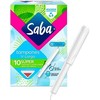 Saba Tampones Super Con Aplicador Largo, Flujo Abundante, 10 Piezas