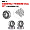 Donepart 608RS Ball Bearings ABEC3 High Speed Double Sealed Bearings
