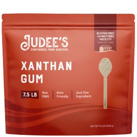 Judee's Gluten Free Xanthan Gum Powder - Bulk Xanthan Gum for Baking - Soup & Sauce Thickener - Gluten Free Baking - 120 Ounce, Pack of 1