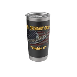 Aircraft Carrier USS Oriskany CVA-34 Veteran Day Fathers Day Stainless Steel Insulated Tumbler