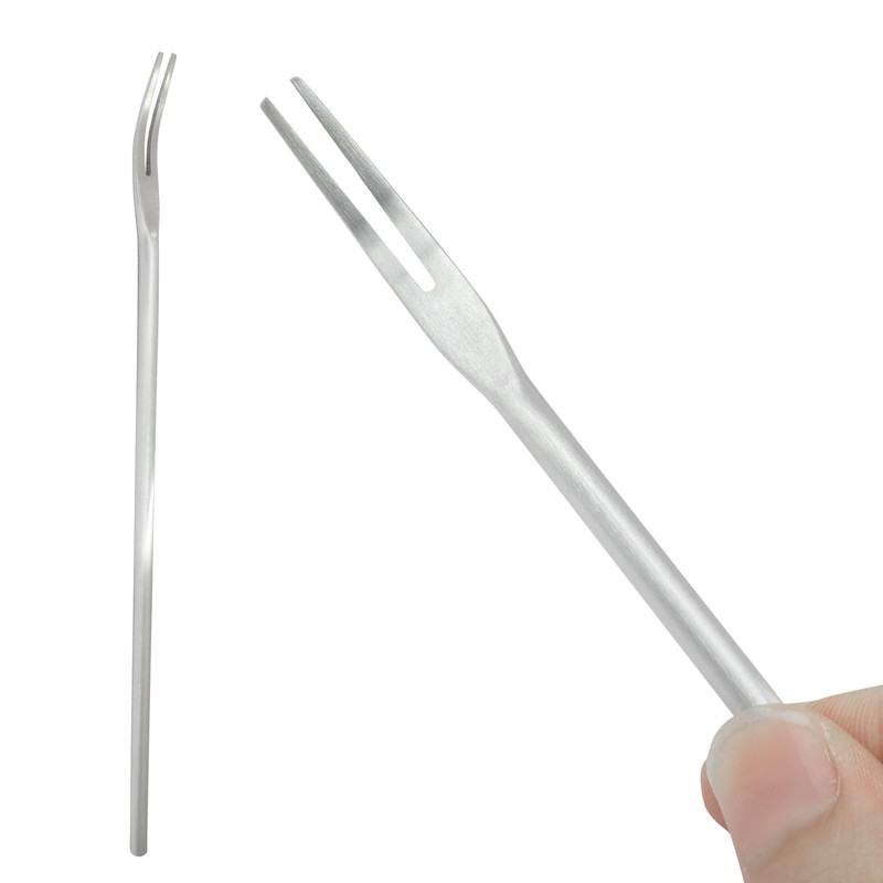 5 PCS Stainless Steel Pickle Fork, 8.66 Inches Long Handle