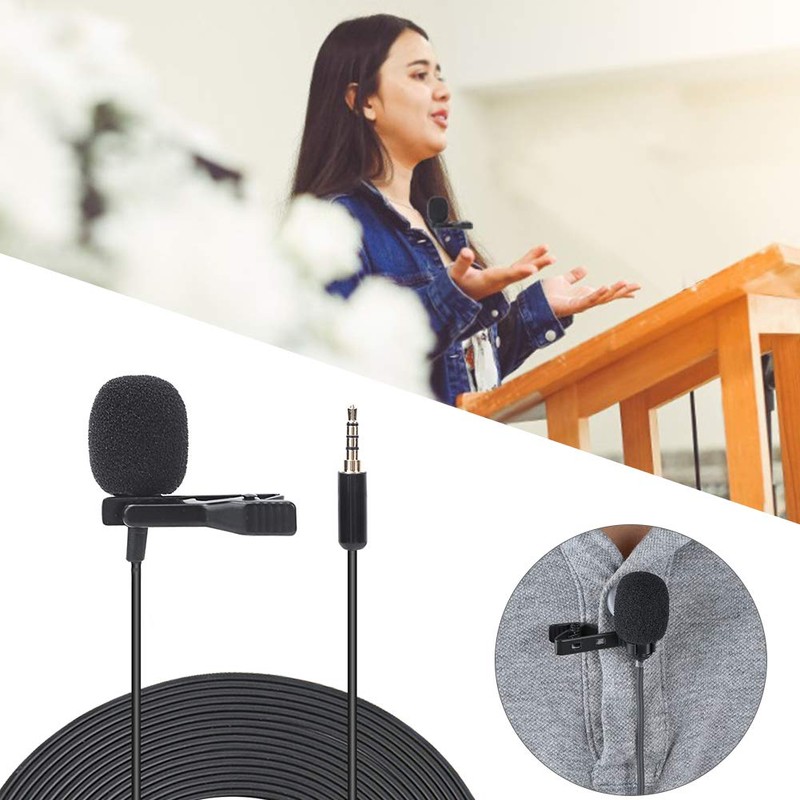 Mugast Micrófono con Clip, Mini Condensador de micrófono portátil, micrófono