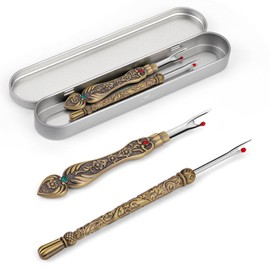 Tundi Vintage Seam Ripper, 4 Pieces Stitch Separator Tool, Thread Separator, Metal Seam Rippers for Sewing, Crafts, Knitting, Crafts
