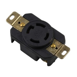 Nema L14-30R 30A 125/250V 3 Pole 4 Wire Industrial Grade Locking Female Receptacle Connector, Industrial Twist Lock L14-30 30-AmpTwist Lock Generator Receptacle. LK-2431F