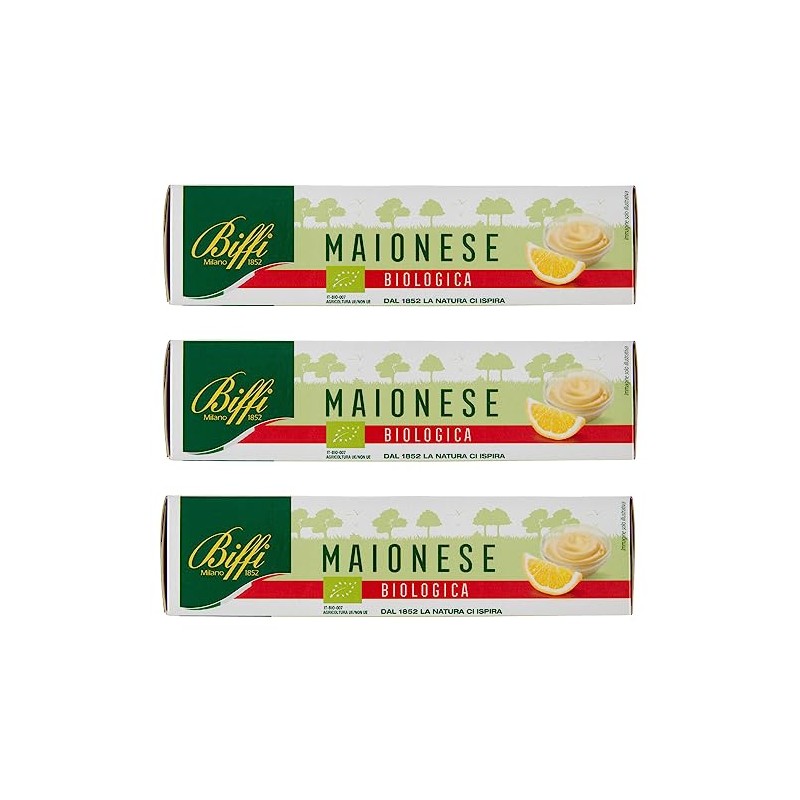 Biffi - Maionese Biologica in tubetto - Multipack - 3