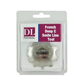 Burmax Derbra Lynn Dl-C311 French Acrylic Gel Cutter Tool Pink & White Cutter Deep C Smile Line