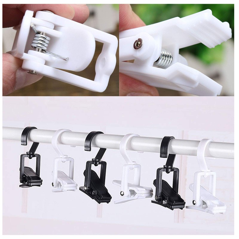 Super Strong Swivel Hanging Hooks - Laundry & Curtain Clips,