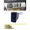 WeiSen Push Switch with Fog Lights Symbol Blue Backlight ON-Off