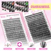 WLF Lash Clusters, 640 Pcs 2 Style 30D+40D Natural Cluster
