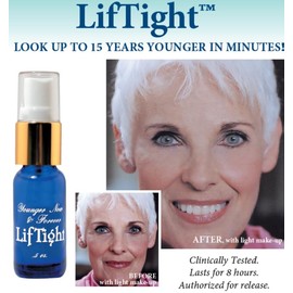 BioLogic Solutions LifTight Instant Face Lift Serum, Skin Serum for Face & Instant Eye Lift, Reduce Appearance Of Wrinkles, Sagging Skin, Crow's Feet & Fine Lines In Minutes, 0.5 Fl Oz (Set of 3)