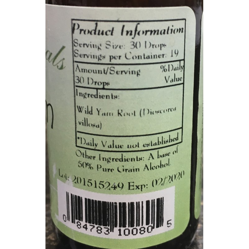 Best Botanicals Wild Yam Root Extract 1 oz.